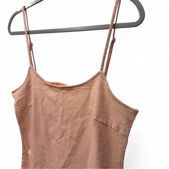 Fashion Nova Blush Feather Hem Mini Dress - Picture 4 of 5